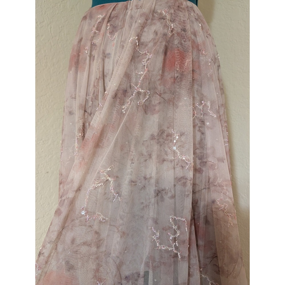 Ralph Lauren Purple Label Kymberly Floral Tulle Beaded Skirt Pink Size 4? READ - Picture 2 of 13